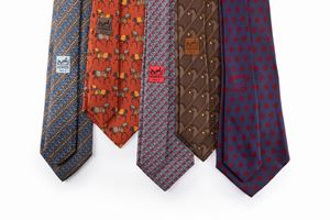 Lotto di cinque cravatte