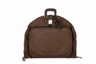 Porta abiti a motivo Dior Oblique in pelle
