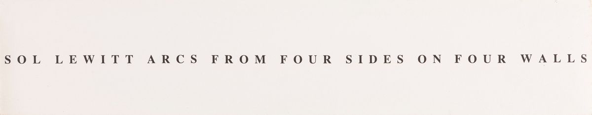 Sol Lewitt - Arcs From Four Sides On Four Walls
