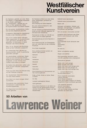 50 Arbeiten von Lawrence Weiner