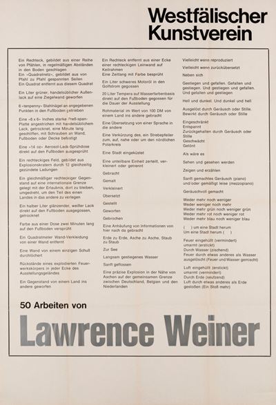 50 Arbeiten Von Lawrence Weiner