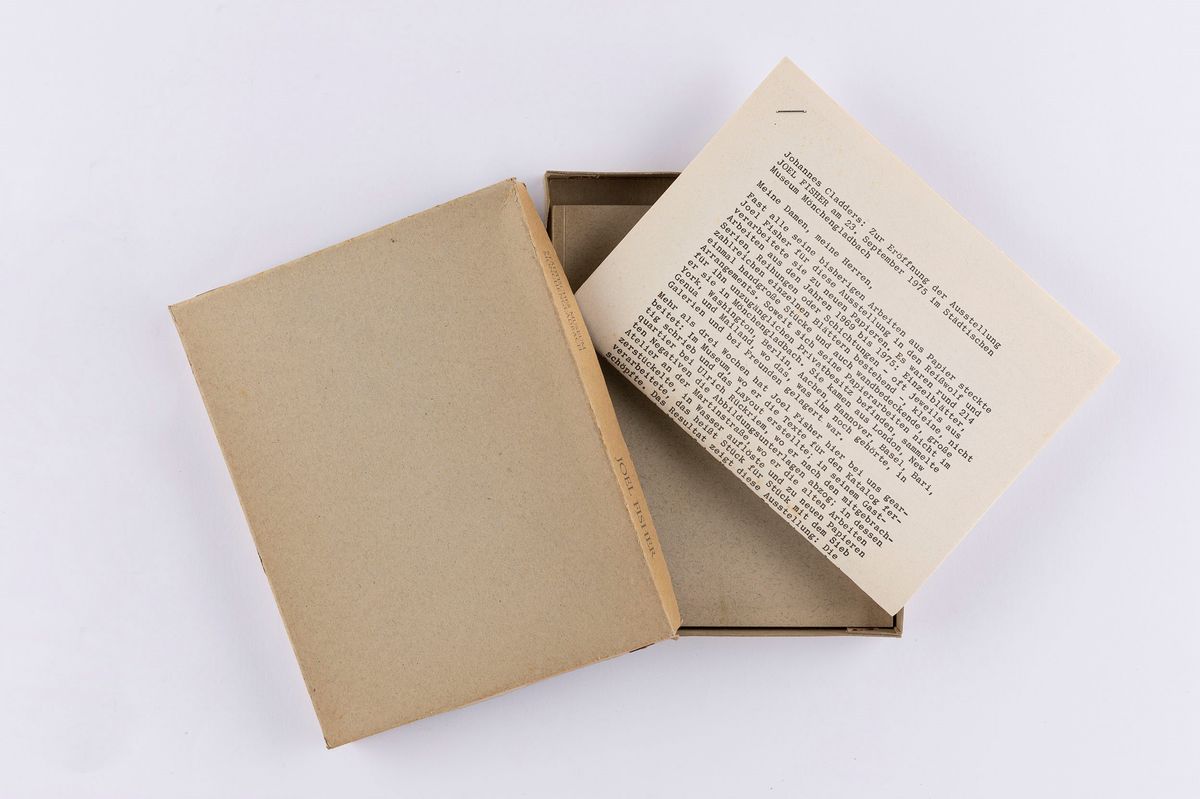 Joel Fischer - Lotto Composto da Scatola Editoriale con Libro D'artista e un Collage su Carta