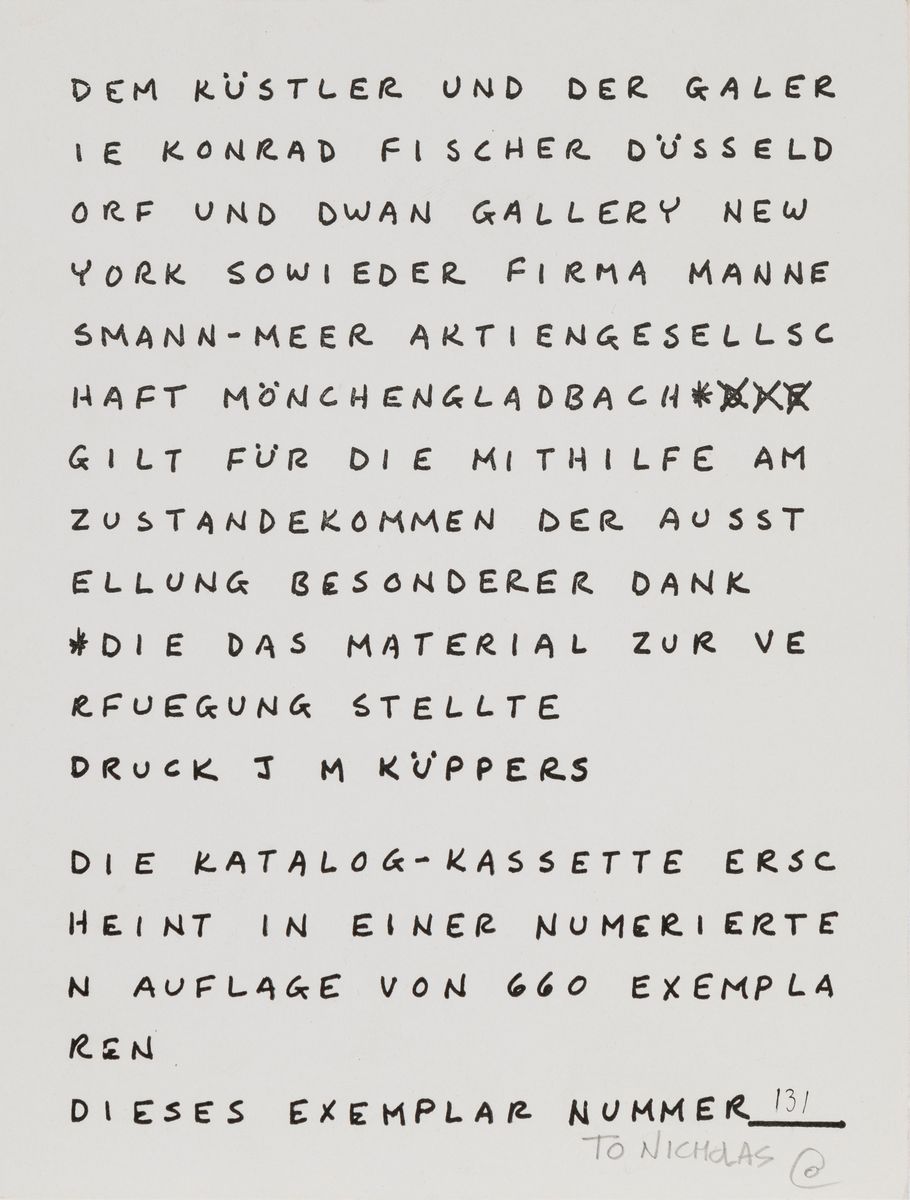 Carl Andre - Städtisches Museum Mönchengladbach