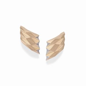 A 18K gold earrings, Vhernier, "Plissé" collection