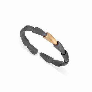 A 18K yellow gold and titanium bracelet, Vhernier, "Calla" collection