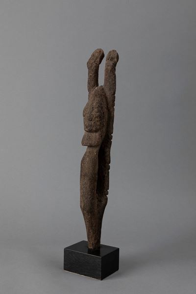 TELLEM, Figura rituale in legno duro, h 42,3 cm