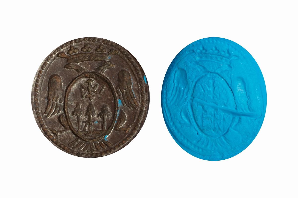 Sigilli nobiliari, ferro, bronzo e argento, secoli XVII - XVIII