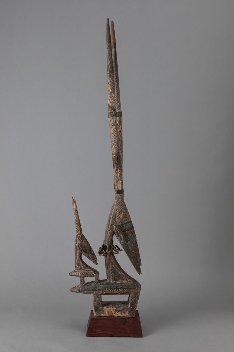 Bambara, Copricapo da danza Chy-Wara, legno e metallo