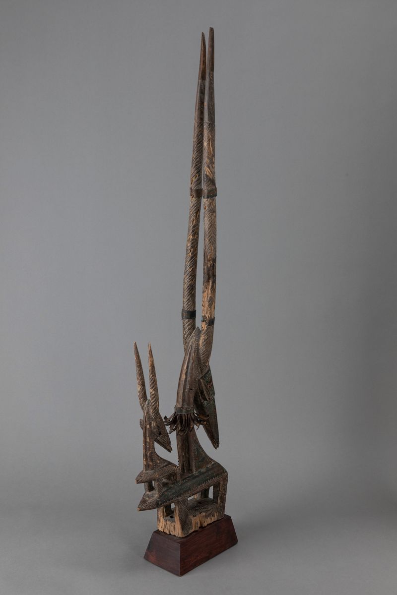 Bambara, Copricapo da danza Chy-Wara, legno e metallo