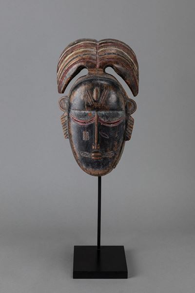 Maschera Djimini, legno duro con decorazioni policrome