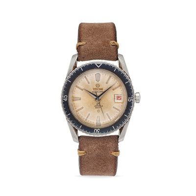 Orologio Seascoper, anni '60, cassa in acciaio, quadrante argenté