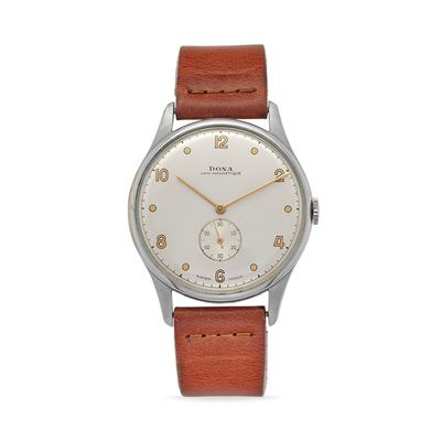 Solotempo Oversized, anni '40, cassa rotonda in acciaio e metallo cromato