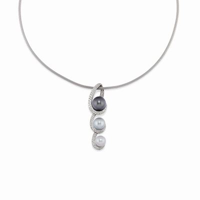 Collana con Diamanti e Perle