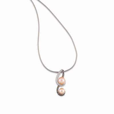 Collana con Diamanti e Perle