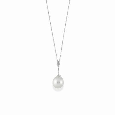 Collana con Diamanti e Perla