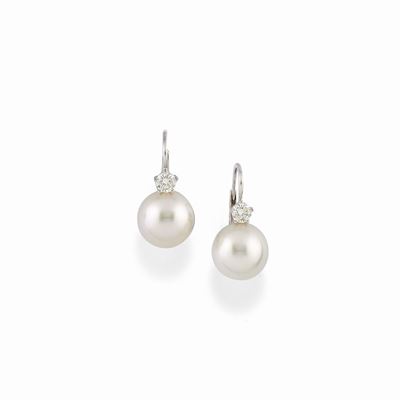Orecchini con Perle e Diamanti