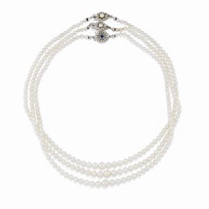 Tre collane in perle