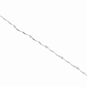 A 18K white gold and diamond necklace