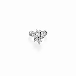 A 18K white gold and diamond ring, circa 1970