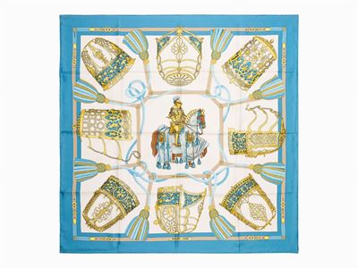 Christiane Vauzelles, Foulard Les Muserolles, seta, 1986