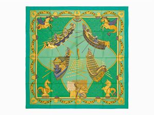 Hermès - Foulard Les Bissone de Venise