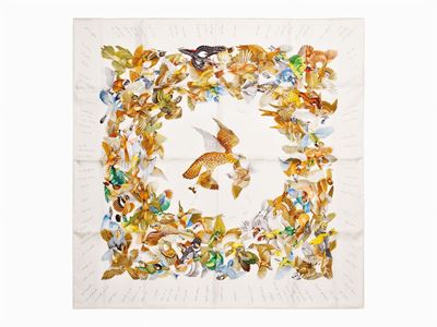 Antoine De Jacquelot, Foulard L'Intrus, seta, 1996