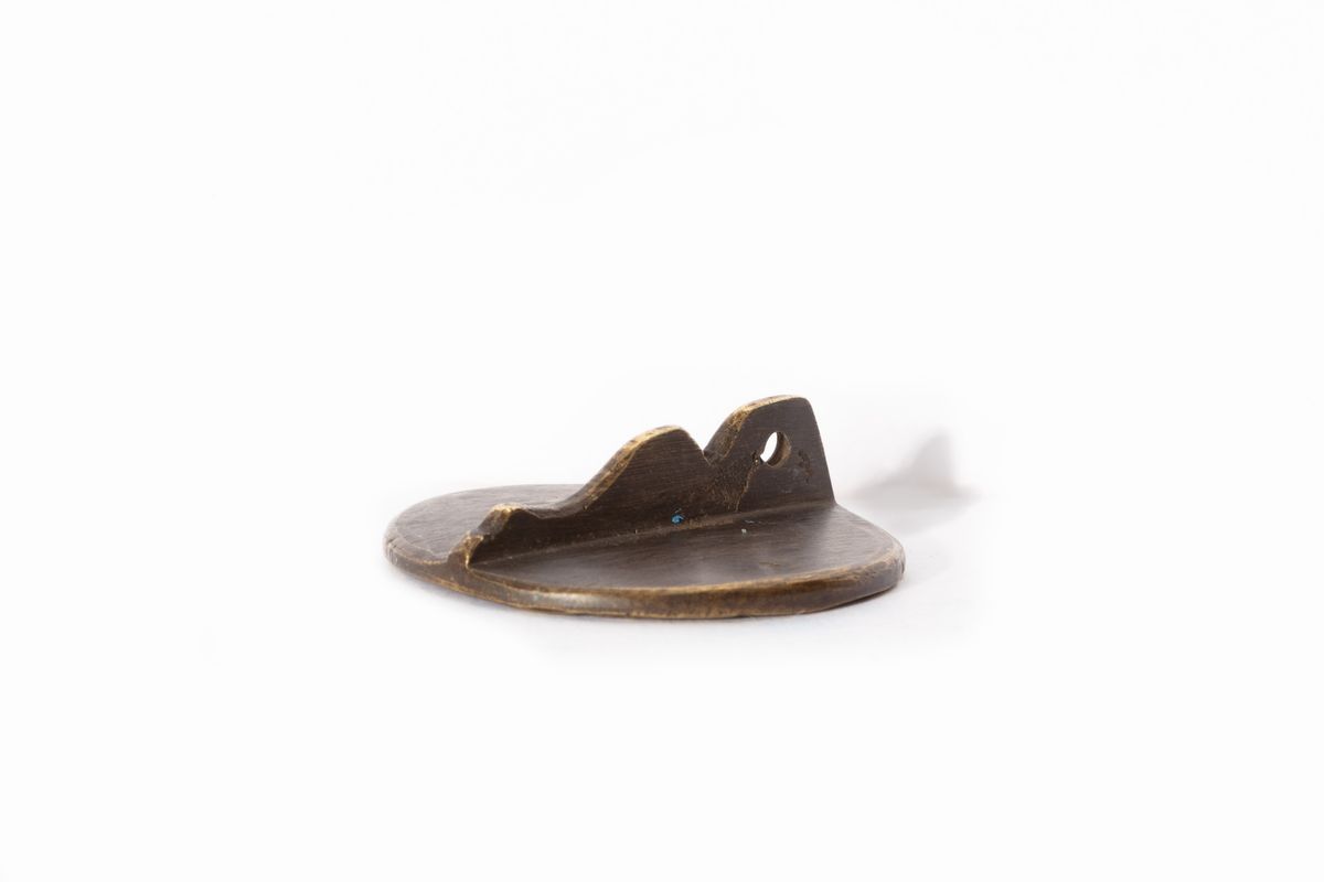 Sigillo circolare in bronzo con stemma di castello a tre torri, secoli XIII - XIV