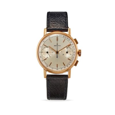 Cronografo, Orologio da polso in oro rosa 18k, anni '60