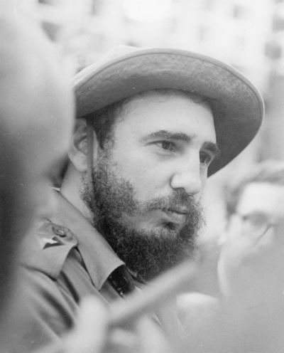 Fidel Castro, Palacio de la Rivolucion, Stampa vintage
