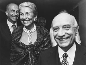 Amintore Fanfani and his wife Maria Pia Tavazzani