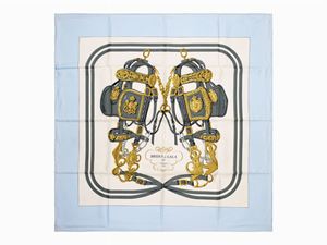 Brides De Gala twill silk scarf