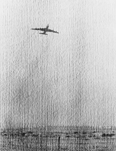 Senza titolo (Aereo), Stampa vintage alla gelatina ai sali d’argento