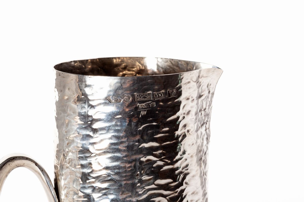 Tapio Wirkkala, Brocca in argento, altezza cm 25