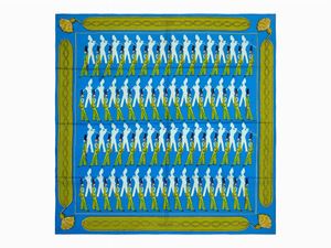 La Parade twill silk scarf