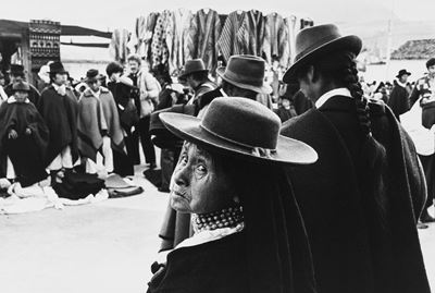 Otavalo, Ecuador - Stampa vintage alla gelatina ai sali d'argento