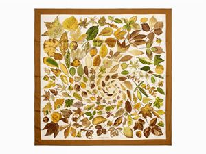 Hermès - Tourbillons twill silk scarf