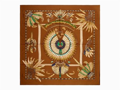 Laurence Bourthoumiex, Foulard Brasil in seta, 1988
