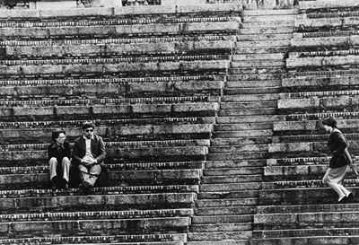 Domenica pomeriggio all'arena di Milano, Stampa vintage alla gelatina ai sali d'argento