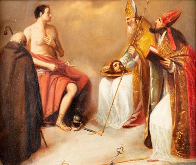 Anonimo, Quattro Dottori della Chiesa, olio su tela