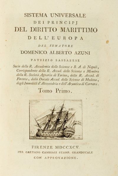 Sistema Universale dei Principj del Diritto Marittimo Dell'europa
