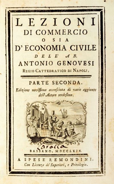 Lezioni di Commercio o Sia D'economia Civile