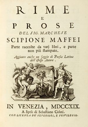 Rime e prose. Parte raccolte da varj libri e parte non più stampate. Aggiunto anche un saggio di poesia latina