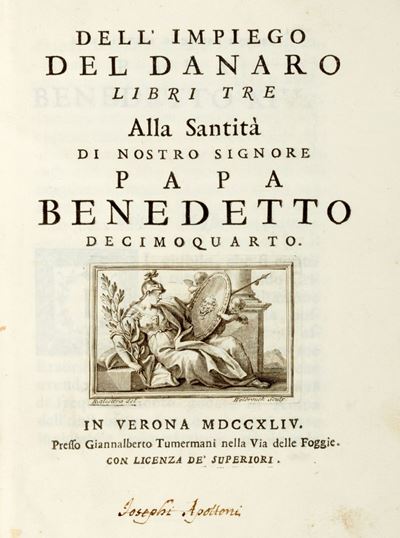 Dell'impiego del Danaro. Libri Tre