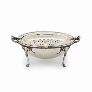 A silver food-warmer, England, 20th century