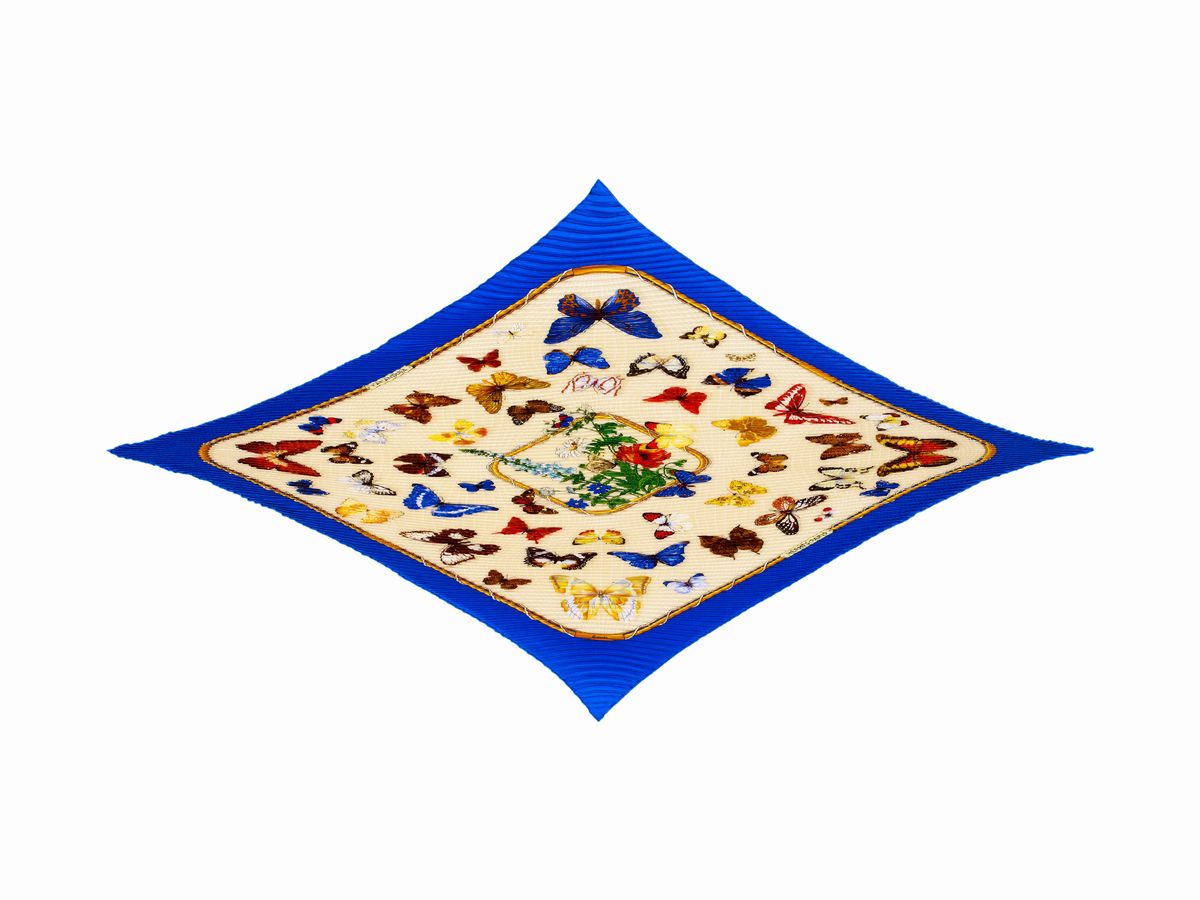 Hermès - Caty Latham, Foulard Farandole in seta plissè