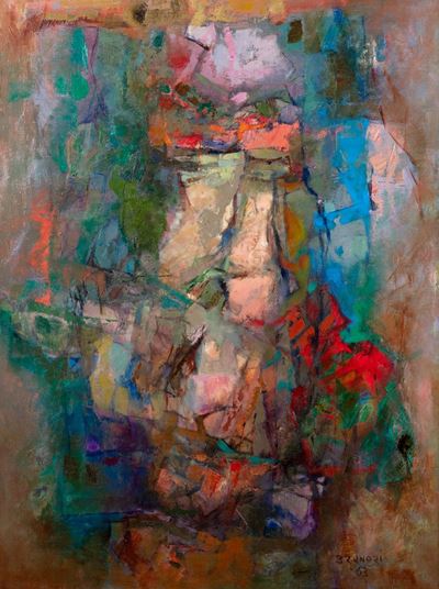 Per un vero volto di Dio, olio su tela, 1963