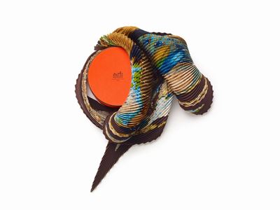 Julie Abadie, Foulard Brise de Charm in seta plissé, 1991