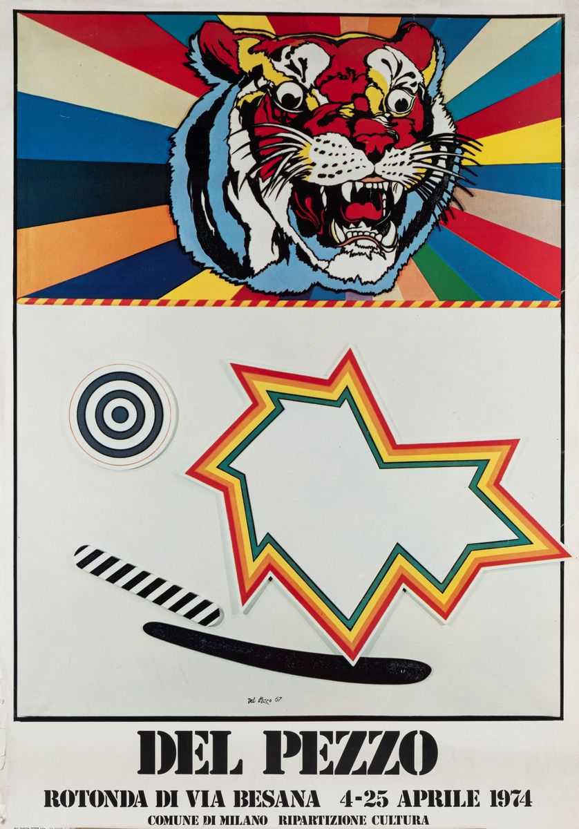 Lucio del Pezzo - Lotto Composto da Arazzo e Poster