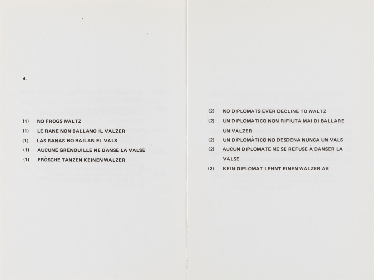 Joseph Kosuth - Lotto Composto da Libro D'artista e Poster