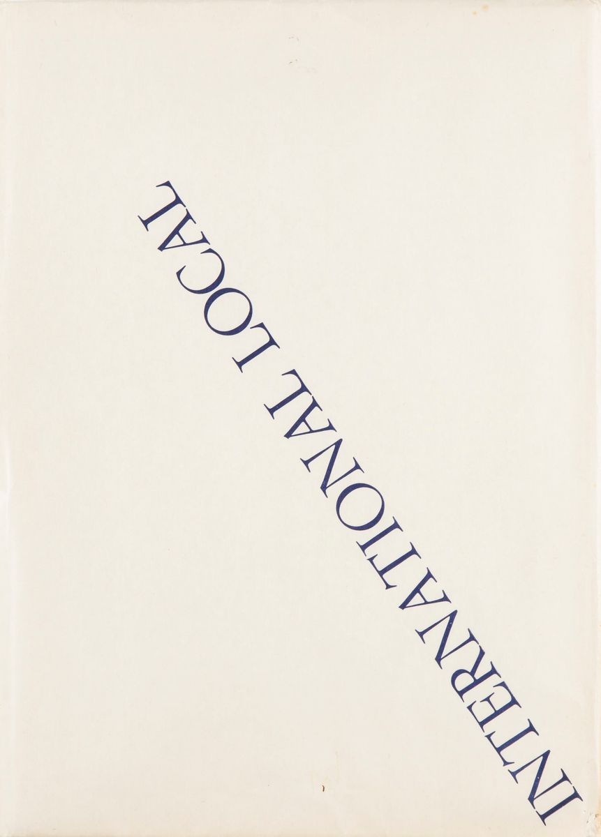 Joseph Kosuth - Lotto Composto da Libro D'artista e Poster